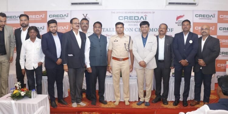 क्रेडाईचा पदग्रहण समारंभ: अध्यक्षपदी संजय देशमाने, उपाध्यक्ष मुंडे, सचिवपदी बाराते