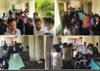 विधी महाविद्यालयाच्या विद्यार्थ्याला वर्गातच जबर मारहाण; गुन्हा दाखल करण्याच्या मागणीसाठी दिवसभर आंदोलन, पोलिसांकडून व्हिडिओची पाहणी