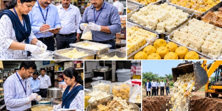 पेढे-कलाकंदमध्ये आढळले पाम तेल, बिगर दुग्ध जन्य घटक; तीर्थक्षेत्र तुळजापुरात ५१० किलो खवा,पेढे, कलाकंद जप्त