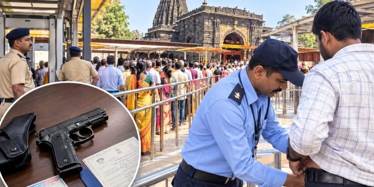 तुळजाभवानी मातेच्या अभिषेकाच्या रांगेत भाविकाकडे पिस्तूल; तुळजापुरात खळबळ